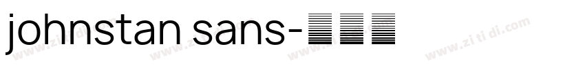 johnstan sans字体转换